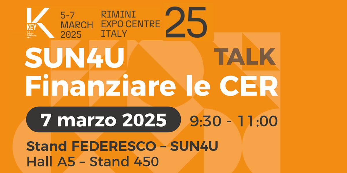 SUN4U - Webinar - Finanziare le CER