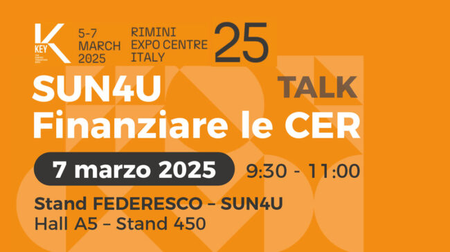 SUN4U - Webinar - Finanziare le CER